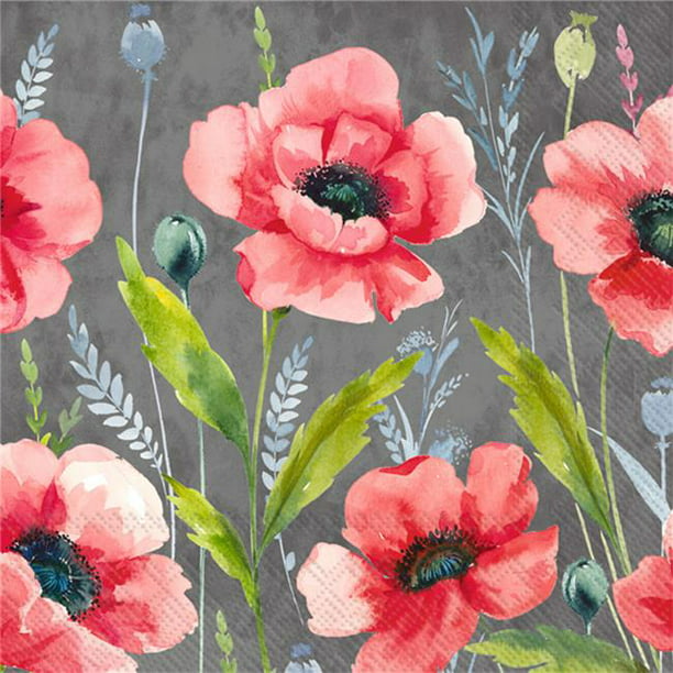 Mohana Grey paper lunch napkins, 6.5x6.5 in, pack of 20, disposable, high-quality from Keans Claremorris