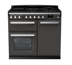 Rangemaster Dual Fuel Estel Deluxe 100cm Chrome Trim