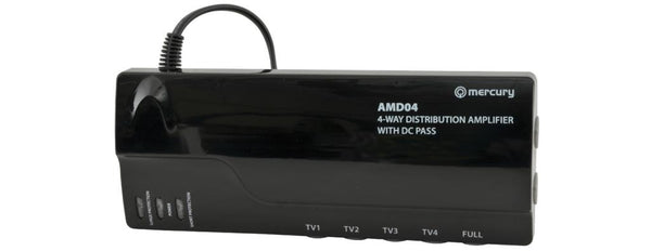 Booster Aerial Amp 4 Output + By Pass Coax | 130031