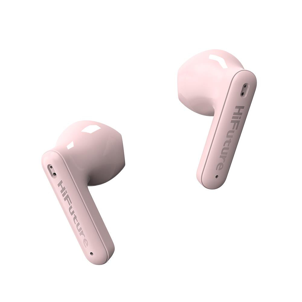 HiFuture ColourBuds 2 Pink TWS Earbuds with Bluetooth 5.3, 20-hour playtime, IPX5 waterproof, smart touch – Kean’s