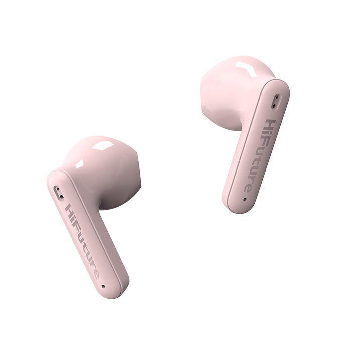 HiFuture ColourBuds 2 Pink TWS Earbuds with Bluetooth 5.3, 20-hour playtime, IPX5 waterproof, smart touch – Kean’s