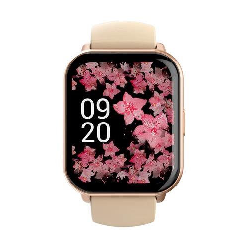 HiFuture Zone 2 Smartwatch Pink with 1.96" HD display, wireless calling, 7-day battery, 100+ sports modes, IP68 waterproof -