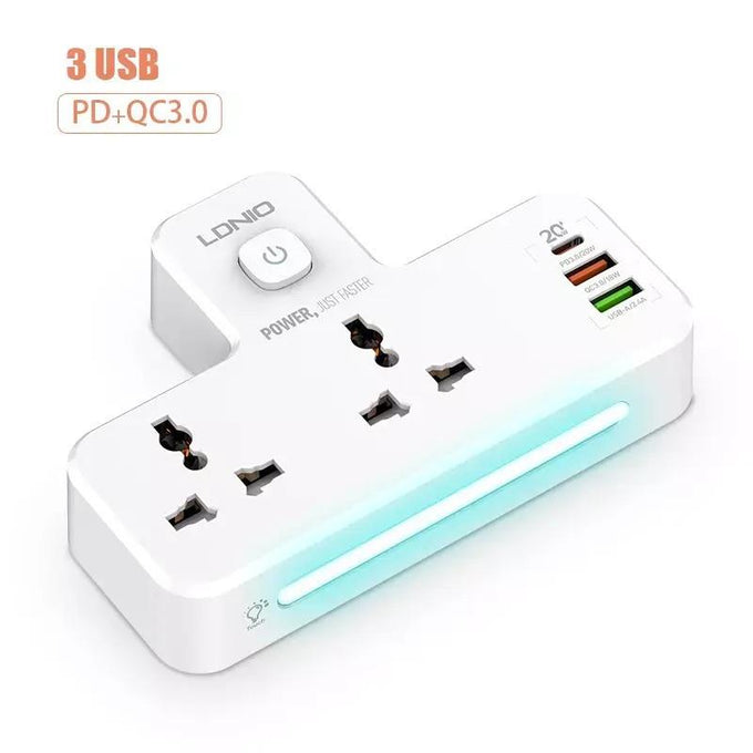 2 Way Surge Power Socket & 3 X USB - Image 2