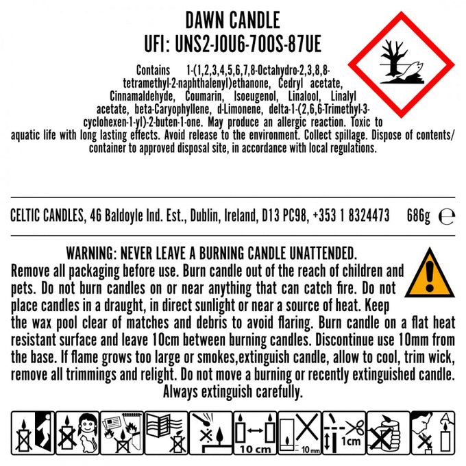 Lumiere Range - Single Wick 34cl Candle - Dawn (Aube) - Image 3