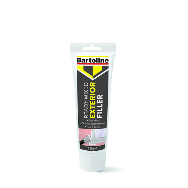 Bartoline 330g Ready Mixed Exterior Filler, white drying, shrink-resistant, durable, squeezy tube – Keans Claremorris