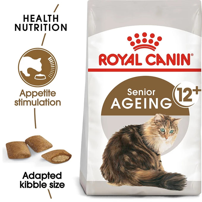 Royal Canin Senior Cat Ageing 12+ Dry Food 2kg – Nutritional Support for Older Cats | Available at Keans Claremorris