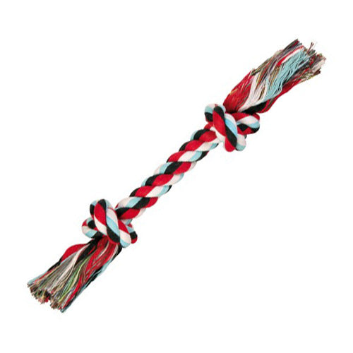 Denta Fun Rope 37cm dog toy, pure cotton, twisted design, gum massager for dental care – Keans Claremorris