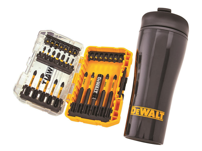 DeWalt 32 Piece FlexTorq Bit Set & Travel Mug | XMS25MUGSET - Image 1