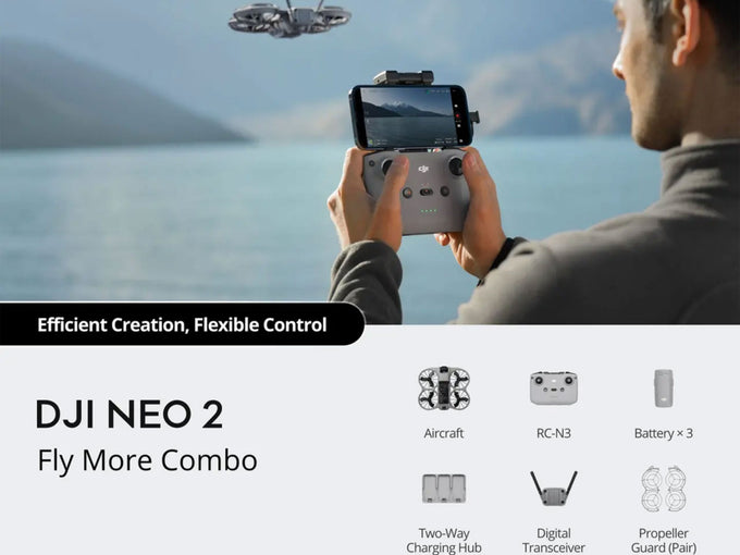 DJI Neo 2 Fly More Combo NC3 Controller| CP.FP.00000272.01 - Image 2