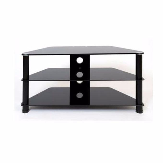 DFE 1000mm TV Stand Black Glass - Image 1