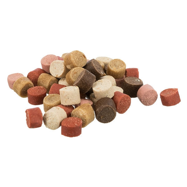 Soft Snack Mini Trainer Dots with real salmon, soft texture, gluten-free, resealable 500g bucket – Keans Claremorris.