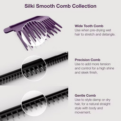 Shark SilkiPro Hair Straightener & Dryer 2-in-1 – Plum Satin | HT401UKPU