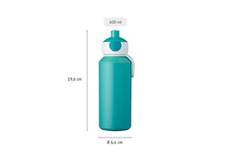 Mepal 400ml pop-up campus drinking bottle with dino design – durable, leak-proof, from Keans Claremorris store.