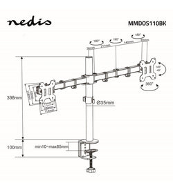 Dual Monitor Desk Mount 15''-32''| 419203