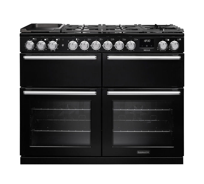 Rangemaster Nexus Dual Fuel 110cm Slow Cook Oven Chrome Trim - Image 4