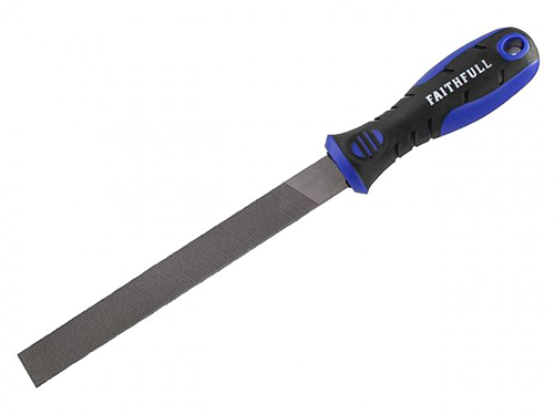 Faithfull Engineers File Bastard Cut 250mm coarse hand file with comfortable grip for metalwork, available at Kean’s
