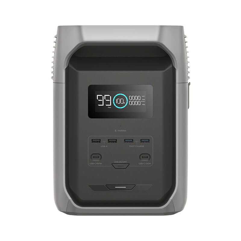 EcoFlow DELTA 3 portable power station 1536Wh capacity, 1800W output, 500W solar input - Keans Claremorris