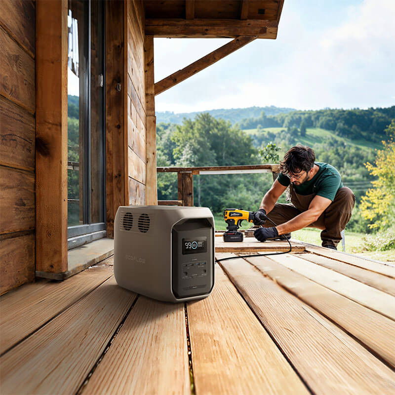 EcoFlow DELTA 3 portable power station 1536Wh capacity, 1800W output, 500W solar input – Keans Claremorris