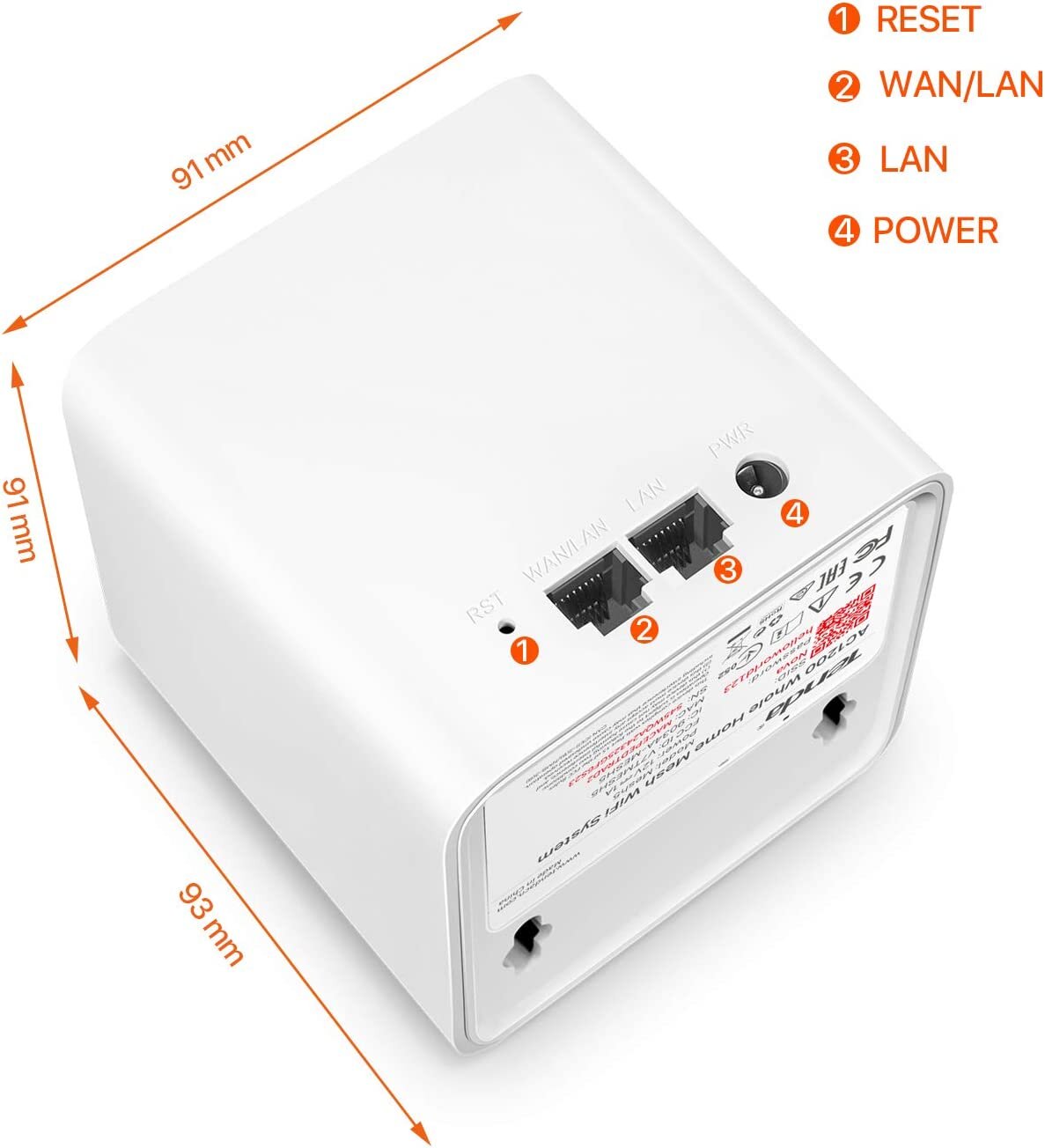 Tenda Nova MW5s Mesh WiFi System with 2500sq² coverage for seamless home network - Keans Claremorris