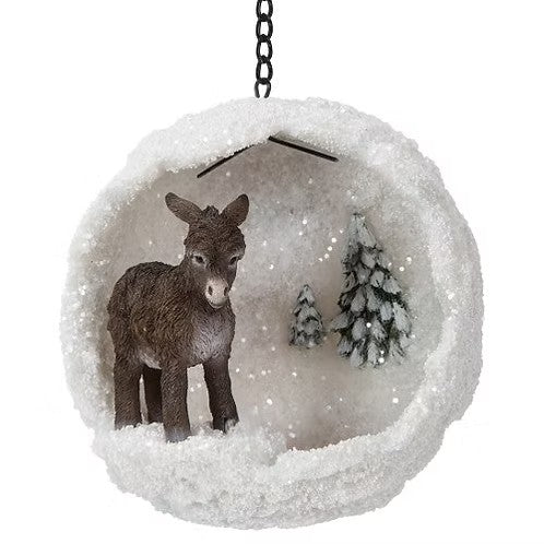 Hanging Donkey Mini Snowball G - 6cm Keans Claremorris