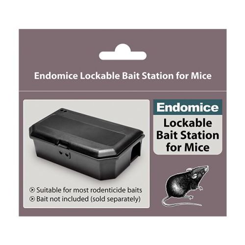 Endomice Lockable Bait Station for Mice, secure rodent bait holder, child-safe, compatible with most baits – Keans