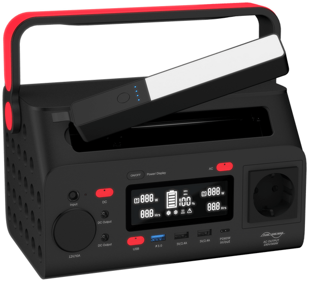 Energizer 293Wh Power Station PPS300W2F-UK portable battery pack for outdoor use, available at Keans Claremorris