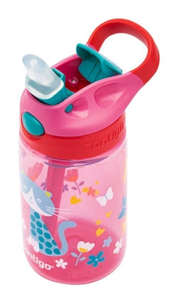 Contigo Kids 14oz/420ml Gizmo Flip Bottle Cherry w/Cat