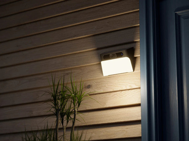 Eufy Solar Wall Light Camera S120 with motion detection and solar power - available at Keans Claremorris