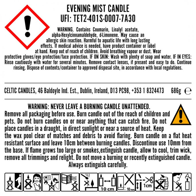 Lumiere Range - Single Wick 34cl Candle - Misty (Brumeux) - Image 3