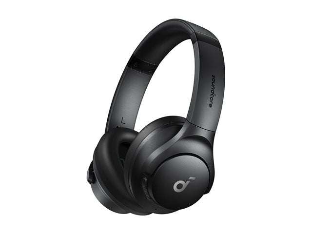 Soundcore Q21i black wireless over-ear headphones with cushioned ear cups and adjustable headband.