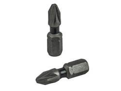 Screwdriver Bits Impact PZ2 set, 25 pieces for heavy-duty use, available at Keans Claremorris store.