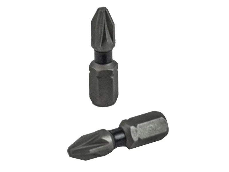 Screwdriver Bits Impact PZ2 set, 25 pieces for heavy-duty use, available at Keans Claremorris store.