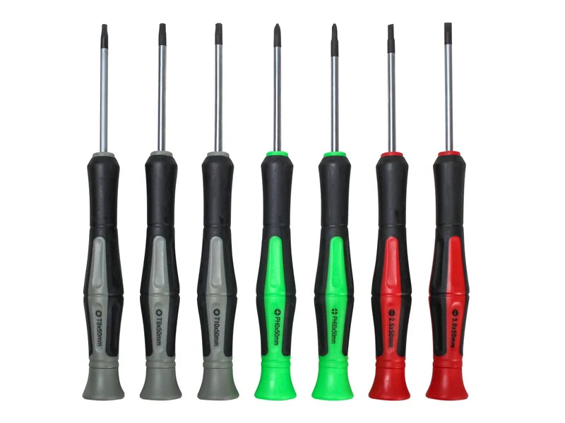 Precision Screwdriver Set 7-piece with various heads for electronics repair - Keans Claremorris