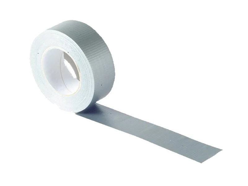 Faithfull Silver Gaffa Tape 50mm x 50m, heavy-duty, multi-surface adhesive, easy tear, available at Kean’s Claremorris. –