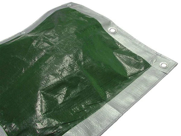 Tarpaulin Green/Silver 5.4 x 3.6m - KeansClaremorris