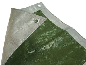Tarpaulin Green/Silver 5.4 x 3.6m
