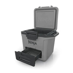 Ninja FrostVault 28L Hard Cooler with Dry Zone, Slate Grey - Durable, Insulated Cooler by Keans Claremorris