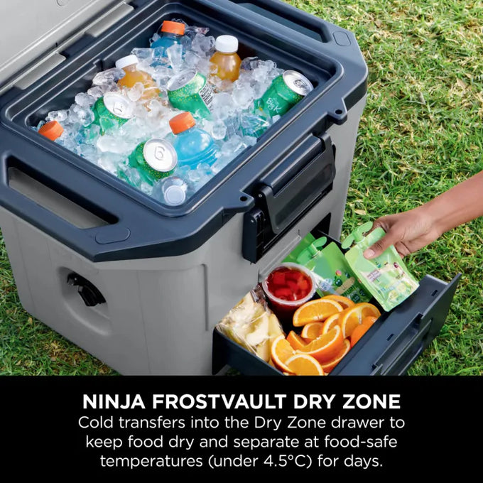 Ninja FrostVault 28L Hard Cooler with Dry Zone, Slate Grey – Durable, insulated cooler by Keans Claremorris