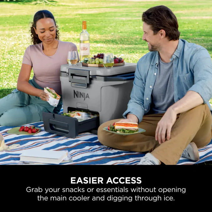 Ninja FrostVault 28L Hard Cooler with Dry Zone, Slate Grey – Durable, insulated cooler by Keans Claremorris