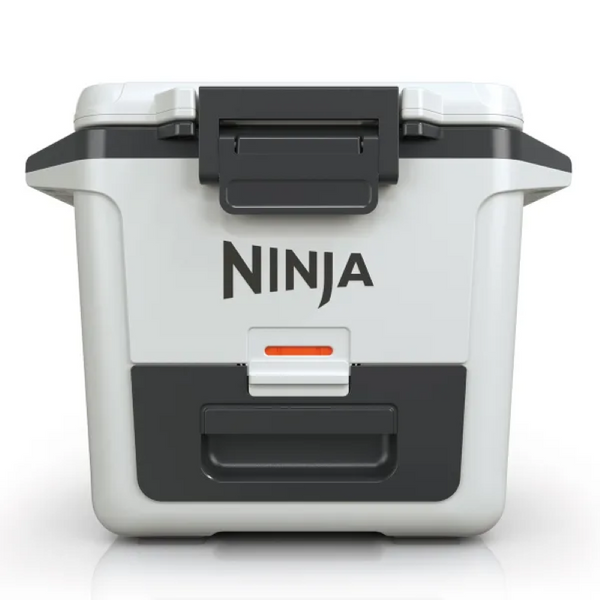 Ninja FrostVault 28L white hard cooler with Dry Zone, 5-day ice retention, durable, easy access – available at Keans