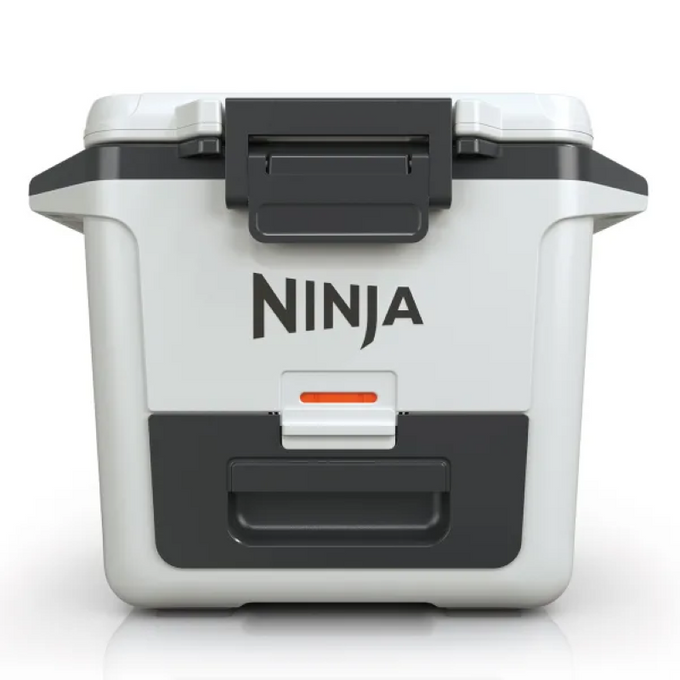 Ninja FrostVault 28L white hard cooler with Dry Zone, 5-day ice retention, durable, easy access – available at Keans