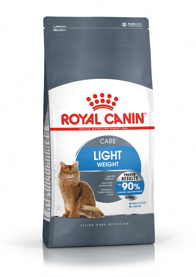 Royal Canin Light Weight Care Cat Food 1.5kg – high protein, fiber-rich, supports healthy weight, available at Keans