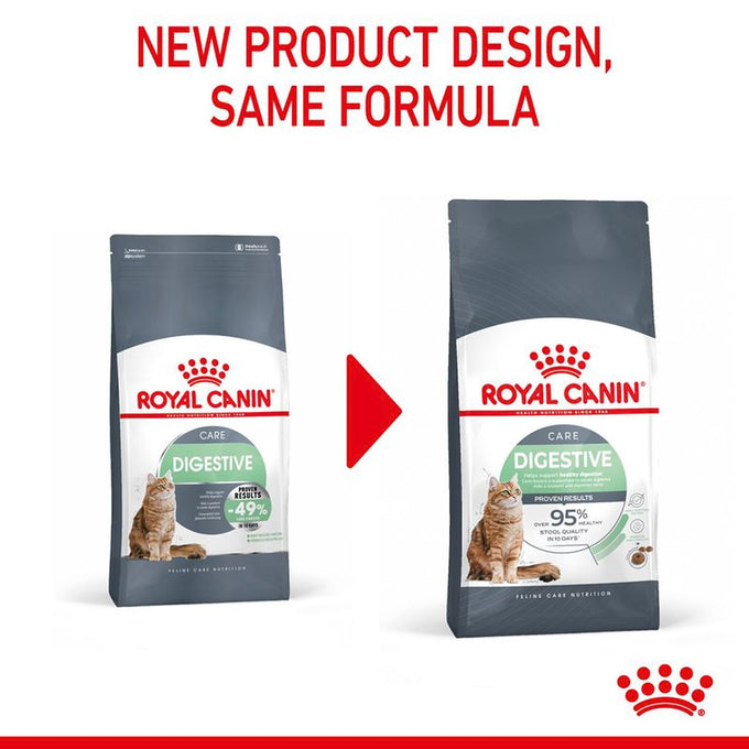 Royal Canin Digestive Care Cat Food 4kg bag, premium nutrition for sensitive digestion, available at Keans Claremorris.