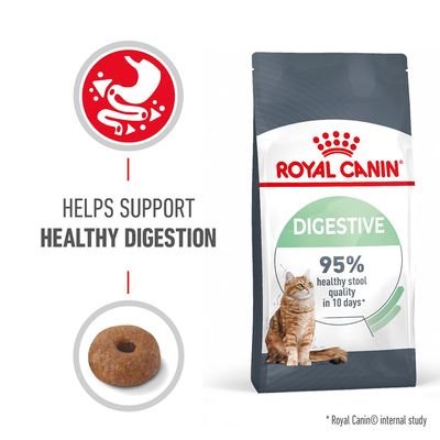 Royal Canin Digestive Care Cat Food 4kg bag, premium nutrition for sensitive digestion, available at Keans Claremorris.