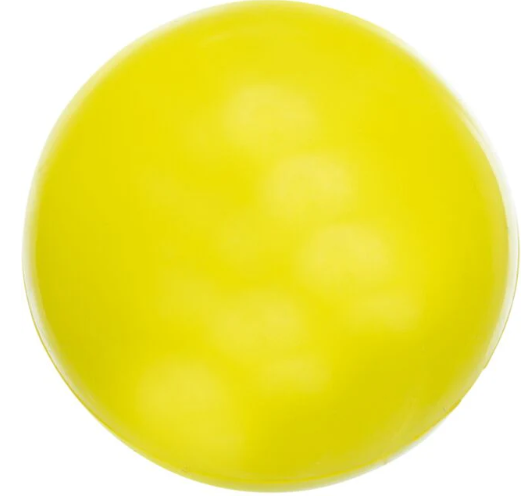 Ball Natural Rubber 5cm, durable lime green dog toy, quiet roll and bounce, ideal for fetch – Keans Claremorris