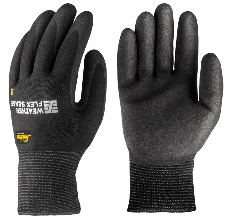Snickers Wreath Flex Sense Gloves Size 10, insulated latex foam grip, seamless, breathable, from Keans Claremorris.
