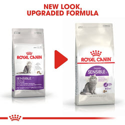 Royal Canin Sensible Cat Dry Food 2kg bag, sensitive digestion formula, available at Keans Claremorris.
