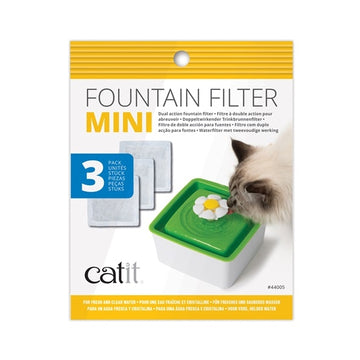 Catit 2.0 Mini Fountain Repel Filter 3-pack with activated carbon for odor control, fits Catit Mini Flower Fountain – Keans