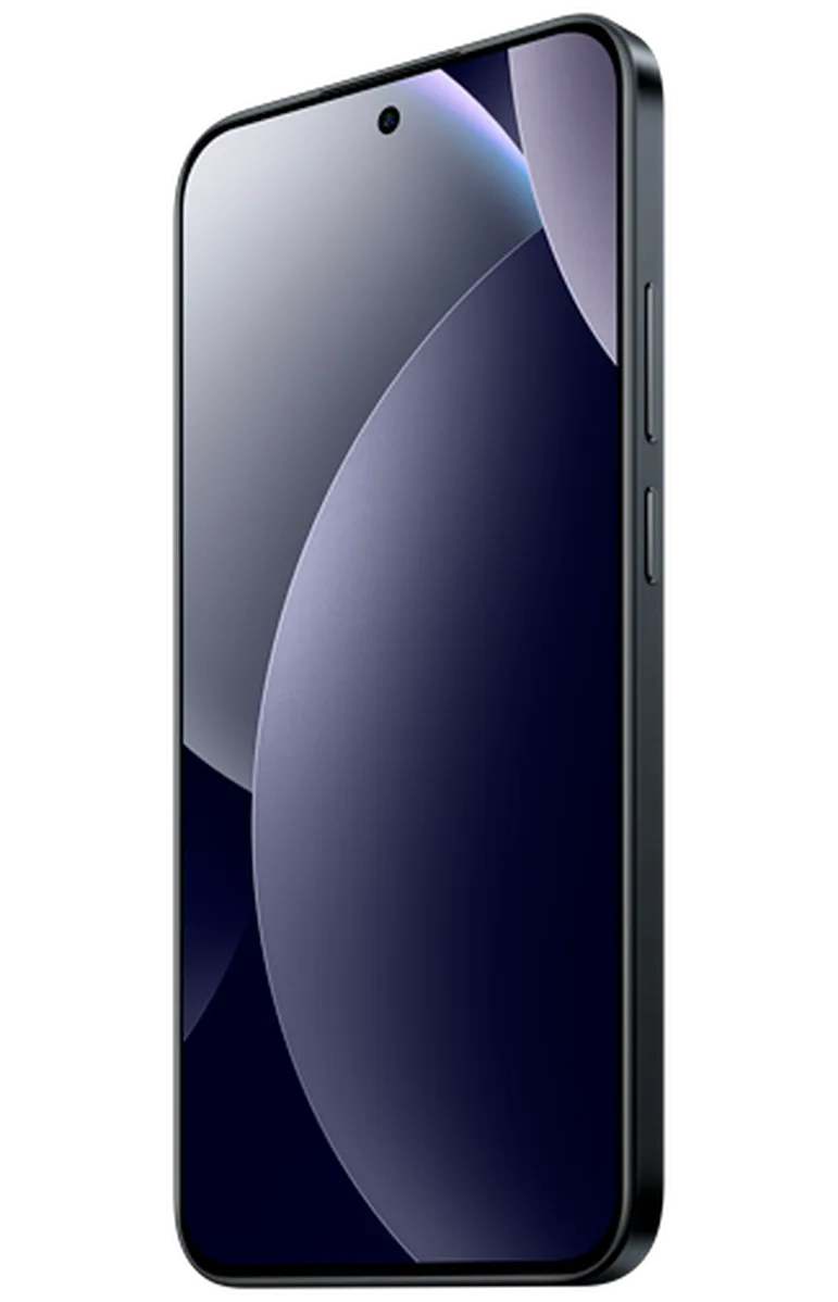Xiaomi Redmi Note 15 Pro 5G in black, angled front view showing screen and side buttons.