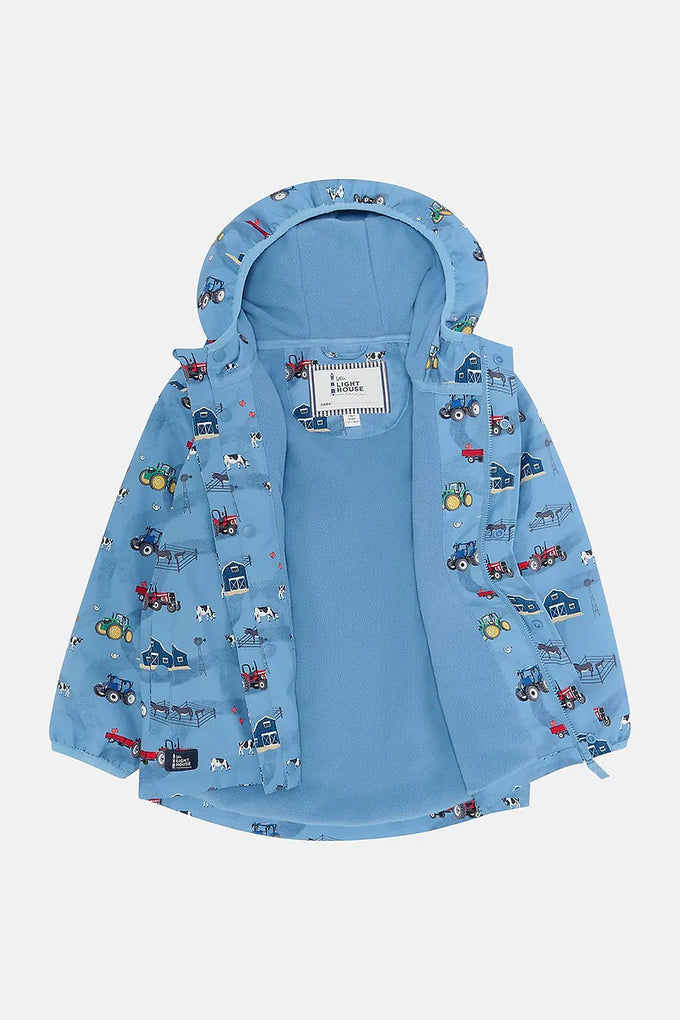 Finlay Boys Waterproof Coat – Farm Print - Image 3